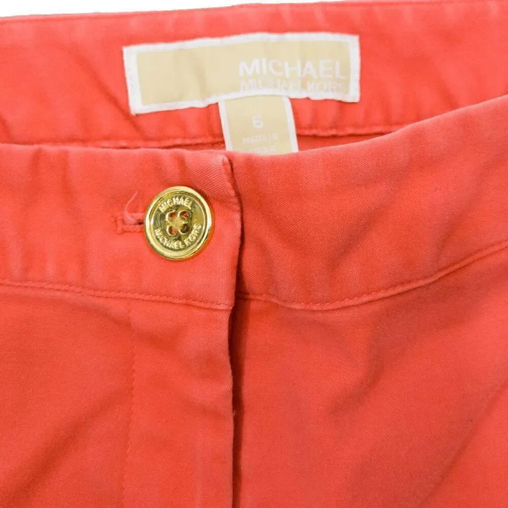 Michael Kors Size 6 Coral Orange Pants